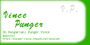 vince punger business card
